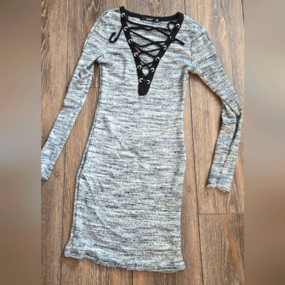 Papaya Front Tie Dress